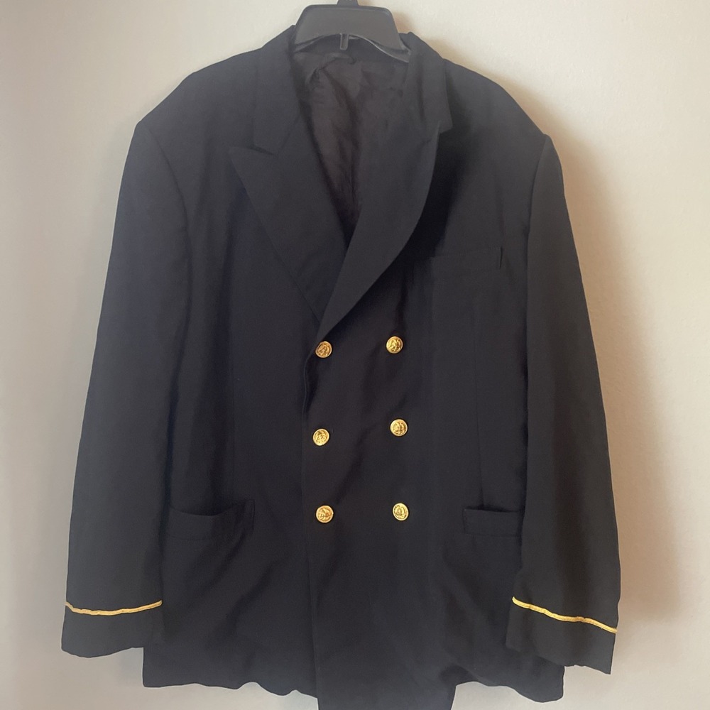 Vintage‎ United States Naval Academy Blazer Coat Men's  Gold Buttons
